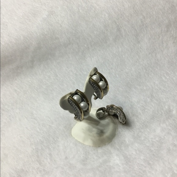 NEW SS and gold charm and earrings pearls set - Picture 2 of 3